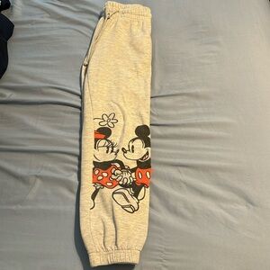 Disney Mickey Mouse & Minnie Mouse Grey Sweatpants
